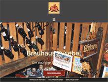 Tablet Screenshot of brauhaus-zwiebel.com